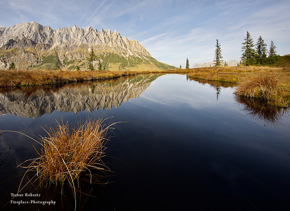 The famous reflection pond on Hochkeil