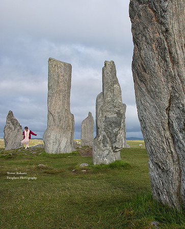 Fun among the stones during the wedding