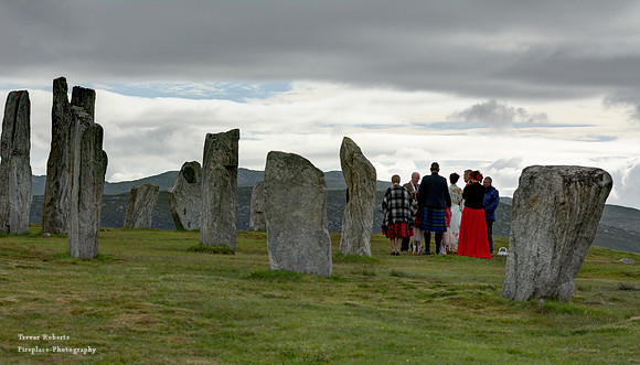 Wedding party at the Callanish
