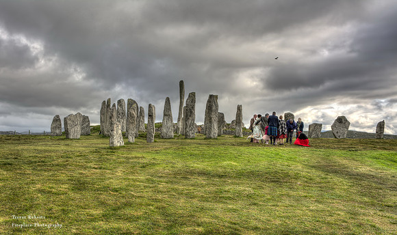 Wedding party at the Callanish