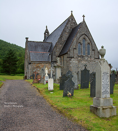 Church near Glencoe on  Loch Leven