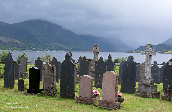 Final resting place with a good view of Loch Leven