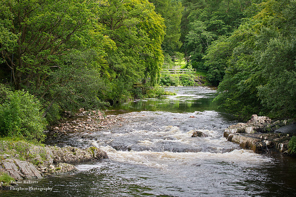 View from the bridge at Kinlochlevin