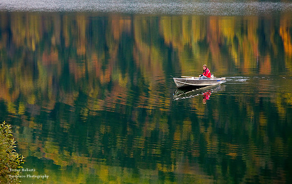 Fisherman on Schwarzensee Lake 2