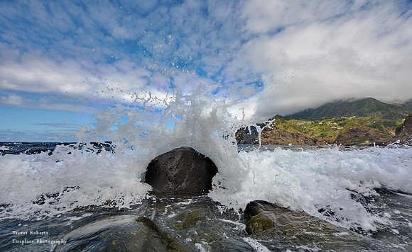 Yes, the camera did get wet