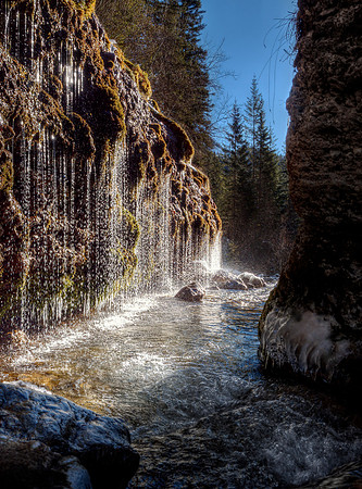 Triefen Waterfalls , Hinterthal 1. Jan 2017