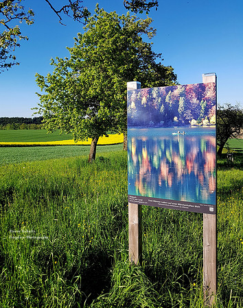 "Freichlicht Galerie" along the Hohenweg. Taken on the opening day of the second exhibition