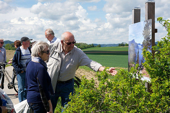 "Freichlicht Galerie" along the Hohenweg. Taken on the opening day of the second exhibition 9