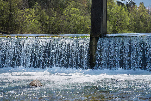 Weir on the Alm