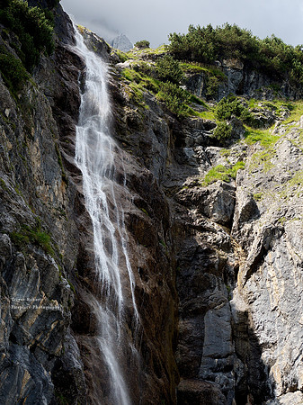 Close up of the top of a Riedinger Waterfalls Aug 2017