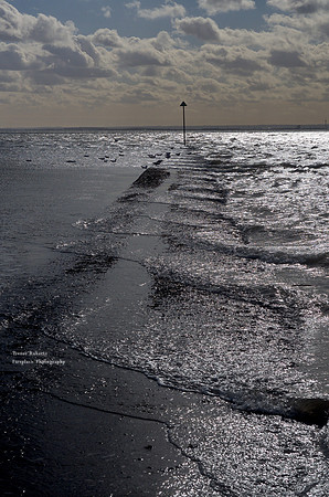 Southend East- Pier revealed as the tide goes out