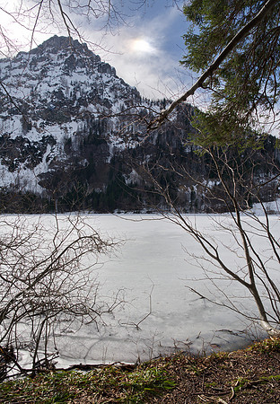 Icy lake at Laudachsee