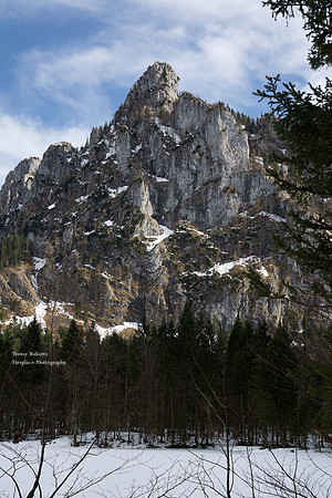 Icy lake at Laudachsee