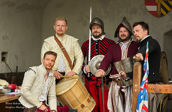 Sword fighting team from Bratislava on a visit to Hohenwerfen