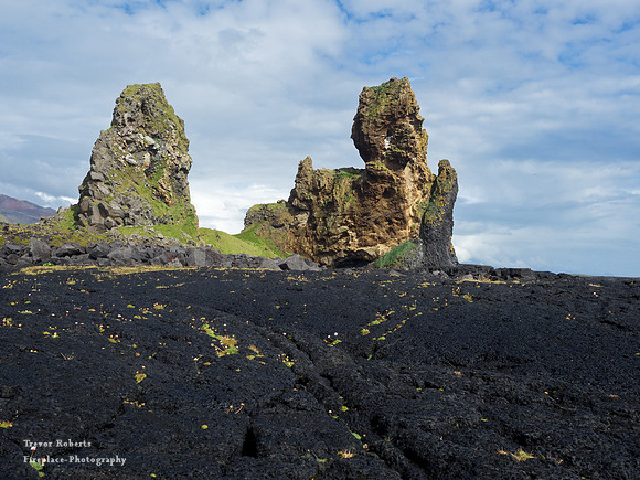 Black lava beach at Hellnar