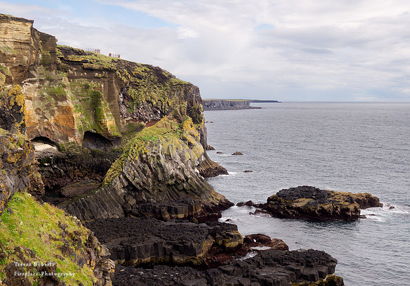 Basalt coast line near Hellnar