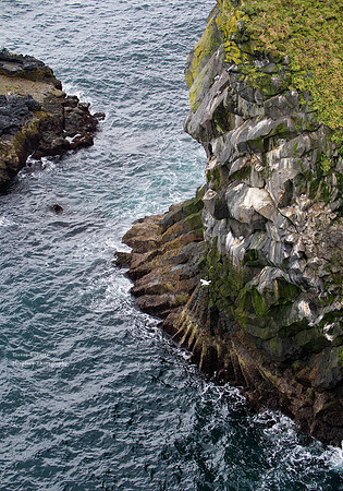 Basalt cliffs at Hellnar