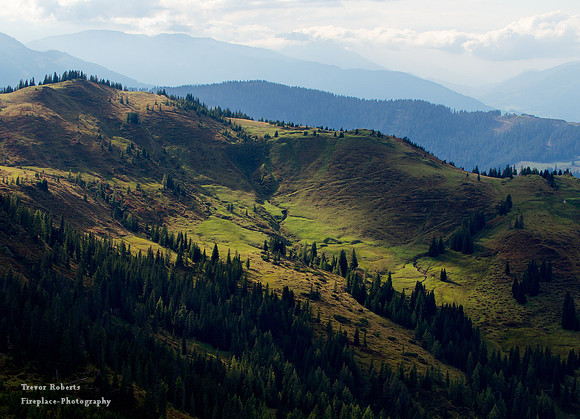 Light grazing the pastures on Schneeberg