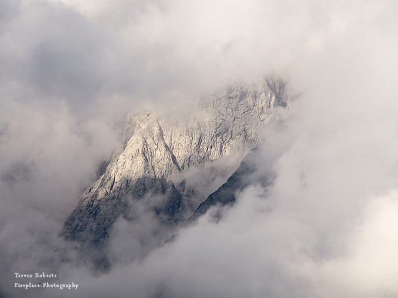 A peak through the clouds from Schneeberg