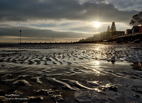 Shoeburyness  East beach. Can you believe that some locals say the mud is ugly ????