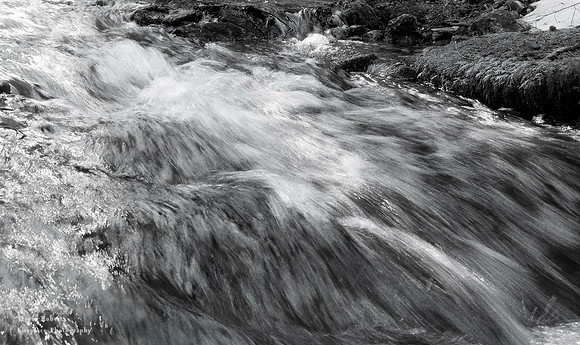 Melt water running off Laudachsee - March 2019