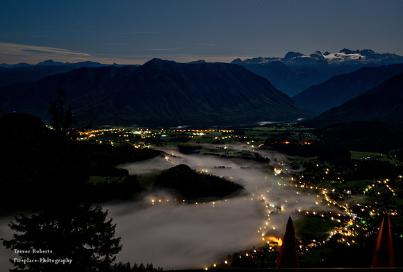 Altaussee bei Mondlicht, von Loserhütte 2019