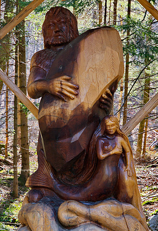 A mermaid up a mountain ? At Laudachsee March 2020
