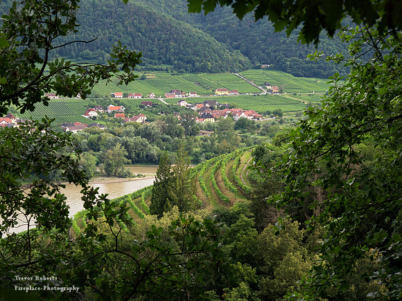 a view to the town