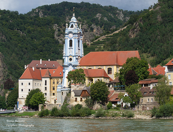 In the heart of the Wachau. The blue church at Dürnstein