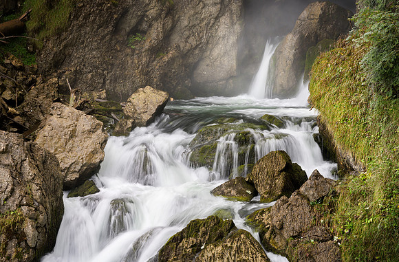 The mist blasting out of the source cave adds to the drama
