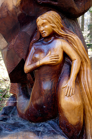 The mermaid on the way up