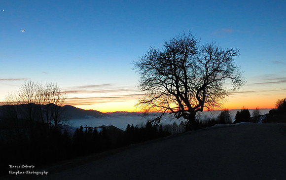 Moon & Venus over Oberschlierbach
