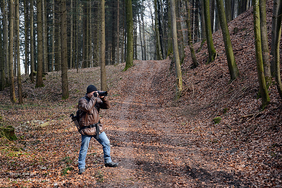 Trevor in the woods