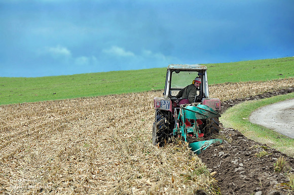 Ploughing the fields