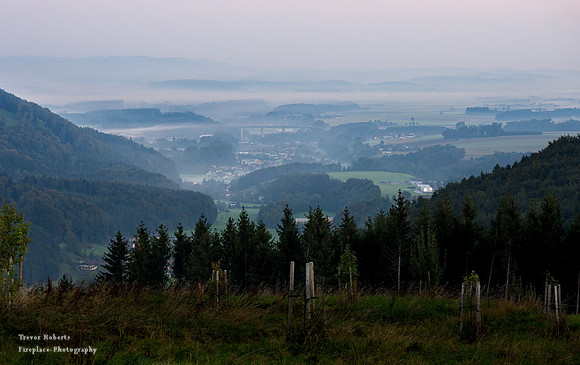 Pre-dawn morning mist- Gmundnerberg