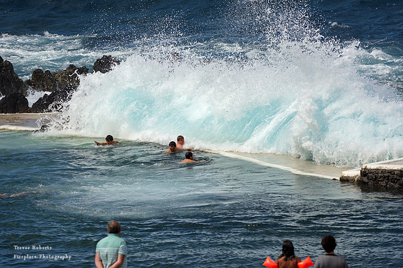 Lava pools