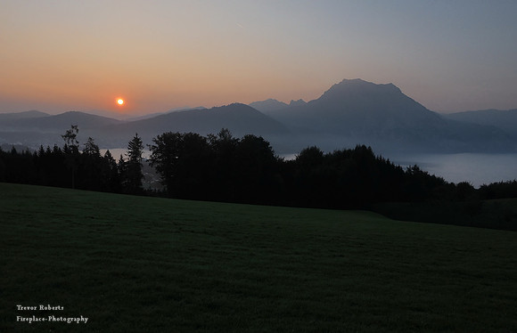 Sunrise over the lake
